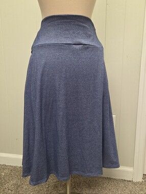 Lularoe Women's Blue A-Line Knit Azure Skirt Large